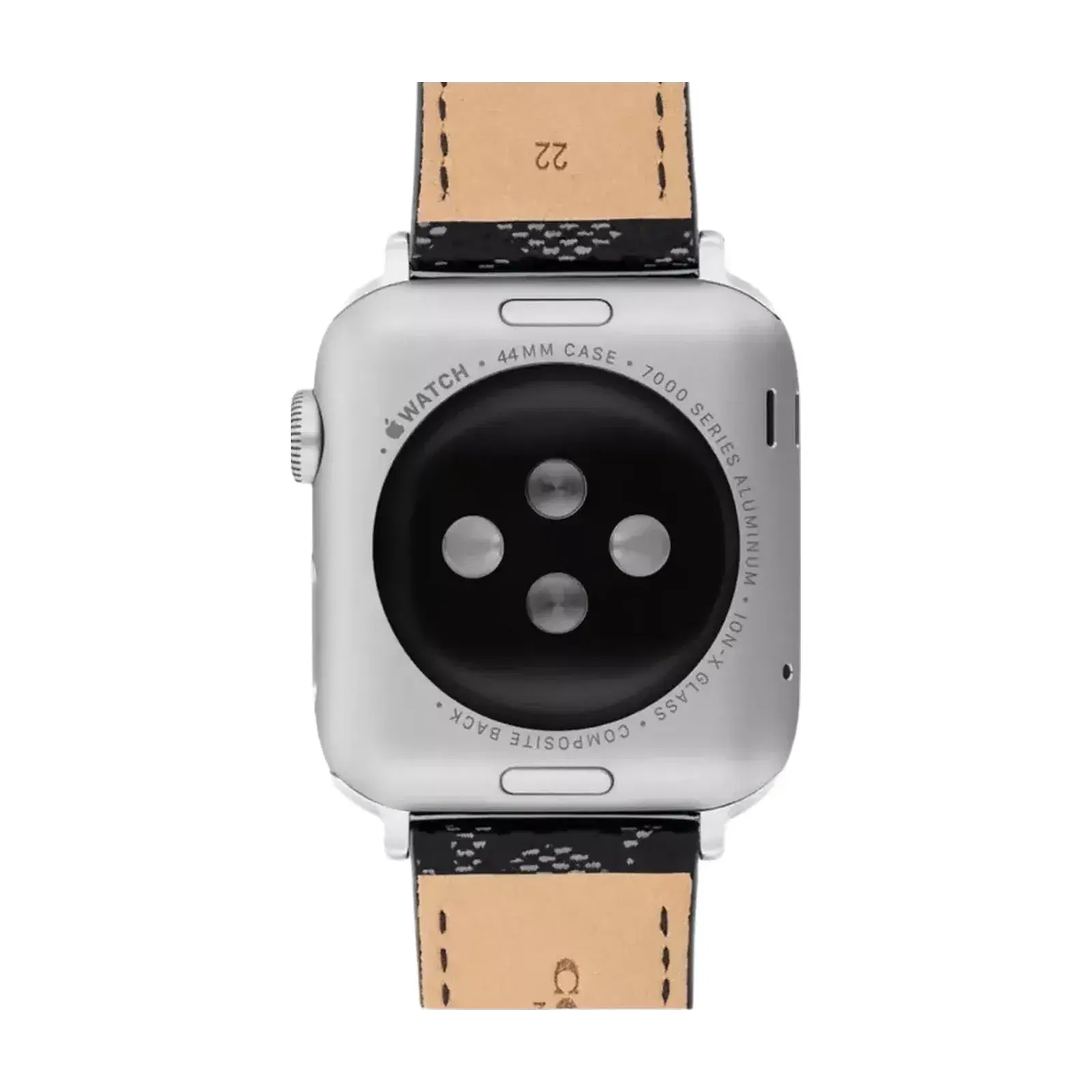 Coach Apple Watch® Strap, 42 Mm And 44 Mm in Graphite Gray
