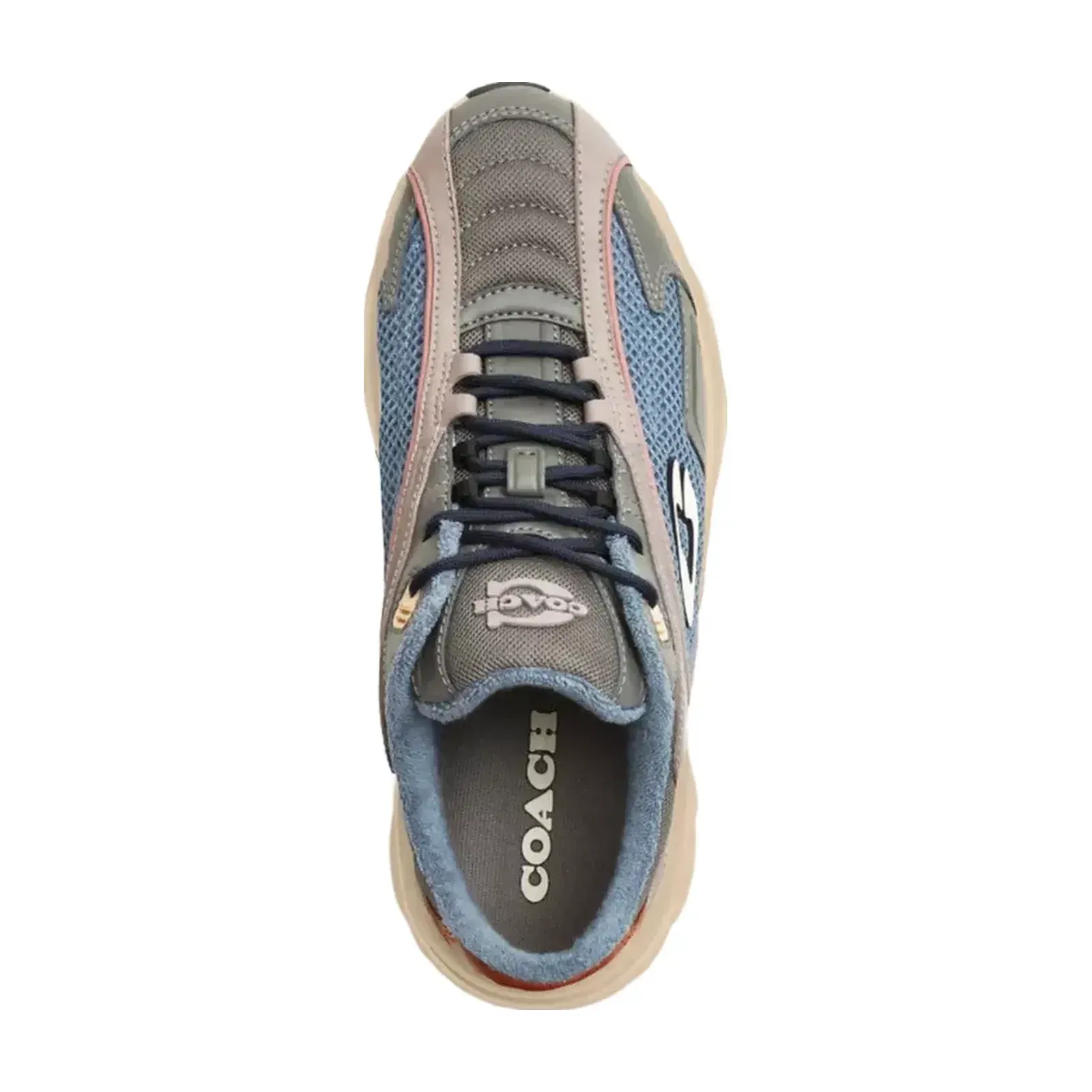 Coach Bolt Runner Sneaker in Light Denim Multi