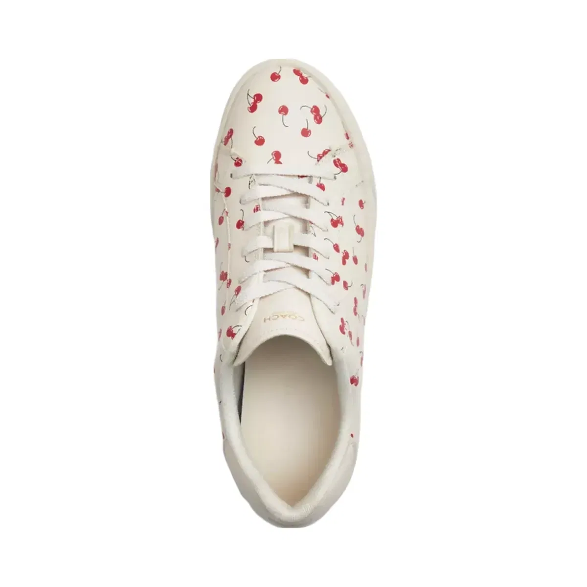 Coach High Line Sneaker With Cherry Print in Chalk Multi
