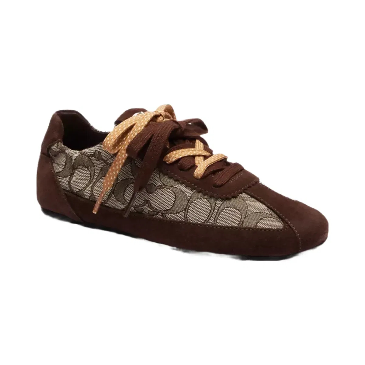 Coach Soft Sneaker In Signature Jacquard in Maple Oak