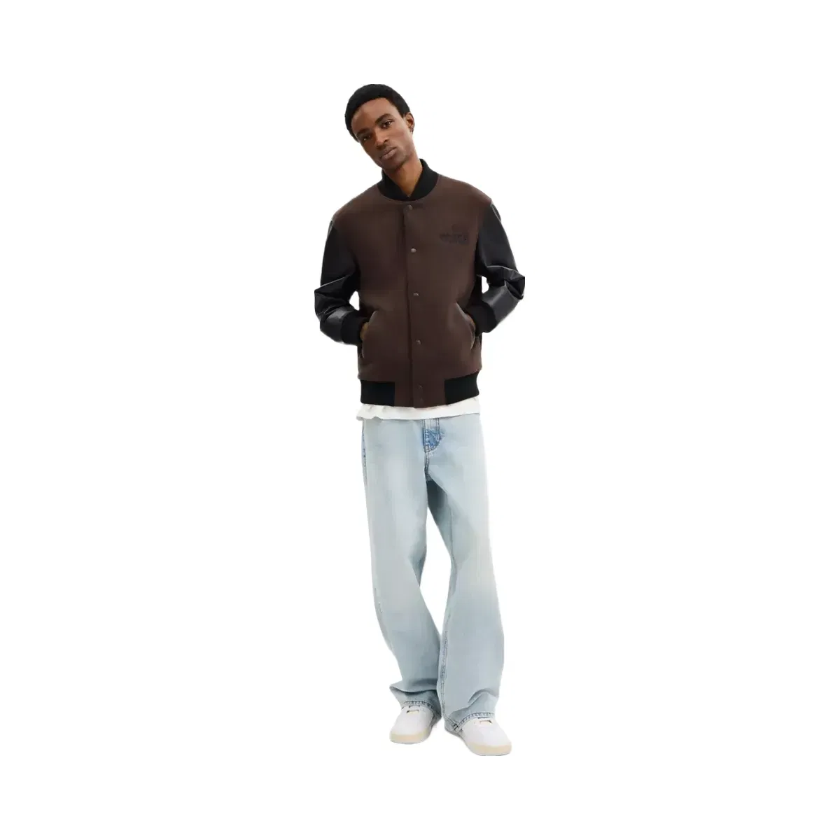 Coach Wool Varsity Jacket in Brown