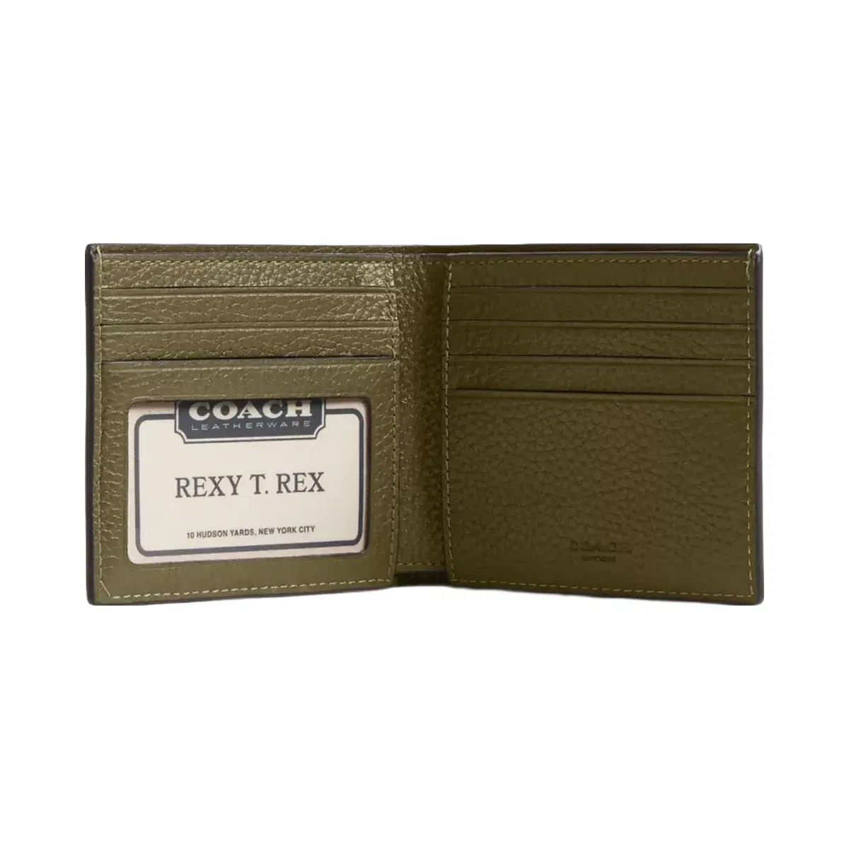 Coach Id Billfold Wallet in Olive
