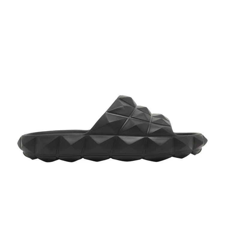 Valentino Roman Stud Turtle Slide Nero
