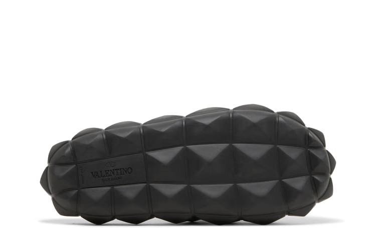 Valentino Roman Stud Turtle Slide Nero