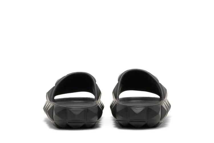 Valentino Roman Stud Turtle Slide Nero