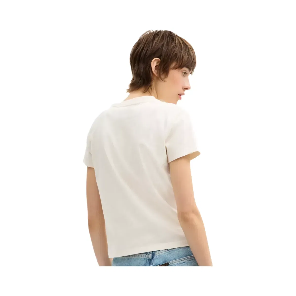 Coach Teddy Stuffie T-Shirt In Organic Cotton in Cream