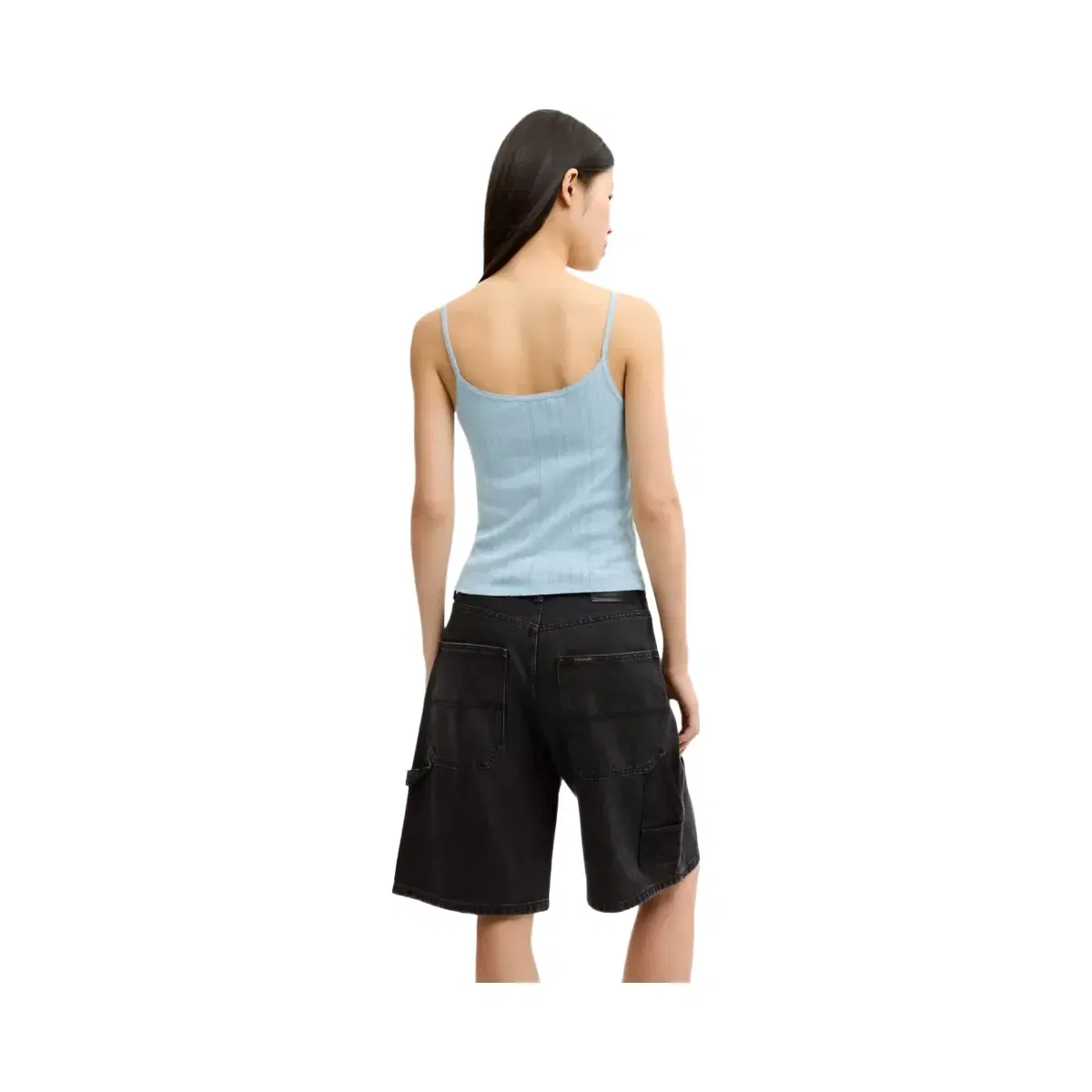 Coach Cherry Pointelle Tank in Blue