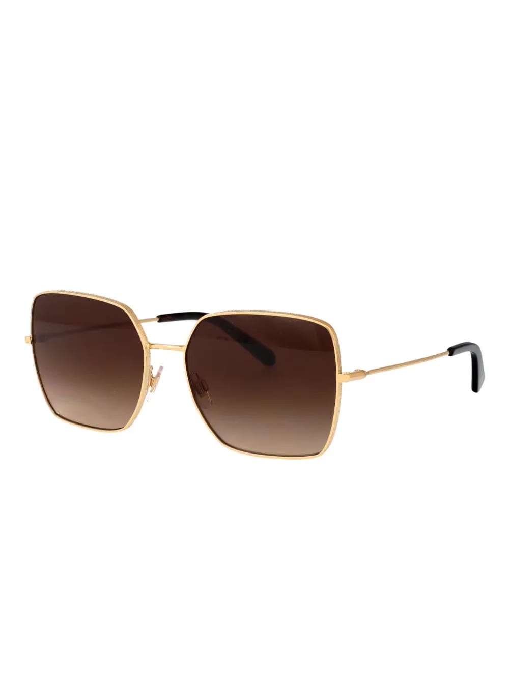 square-frame metal sunglasses
