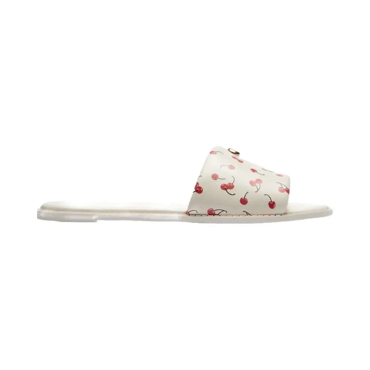 Coach Holly Sandal With Cherry Print in Chalk Multi