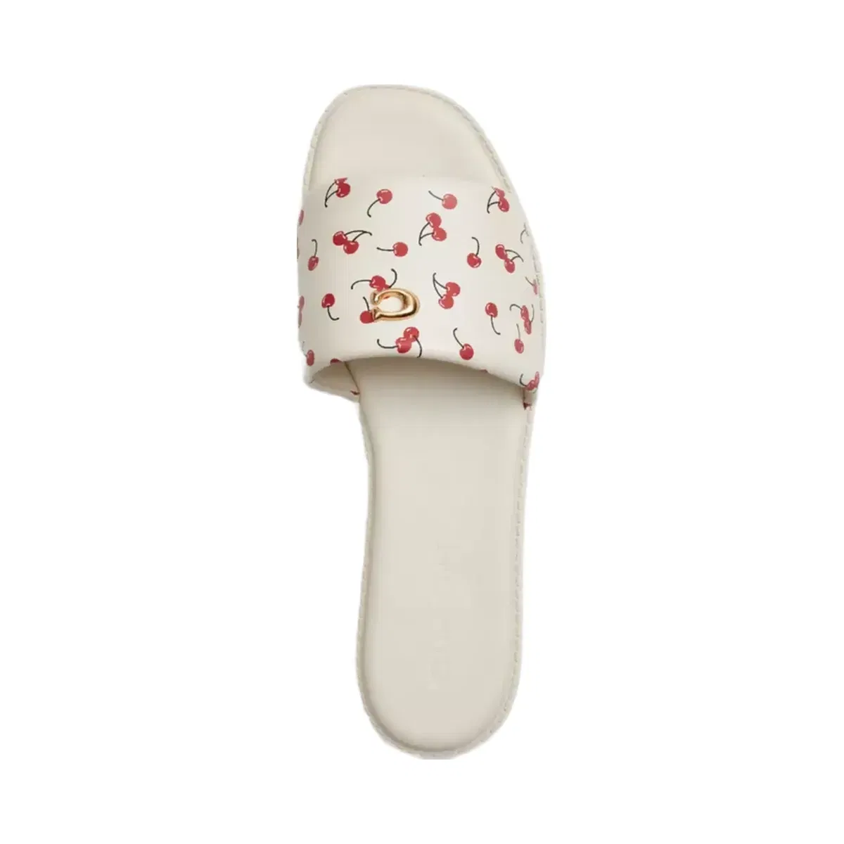 Coach Holly Sandal With Cherry Print in Chalk Multi