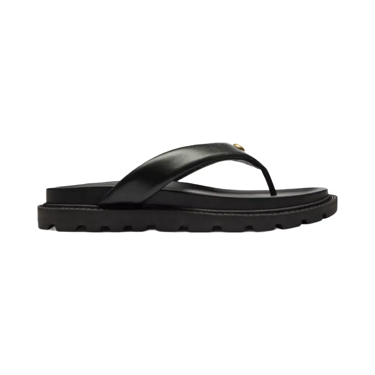 Coach Brynn Thong Sandal in Black