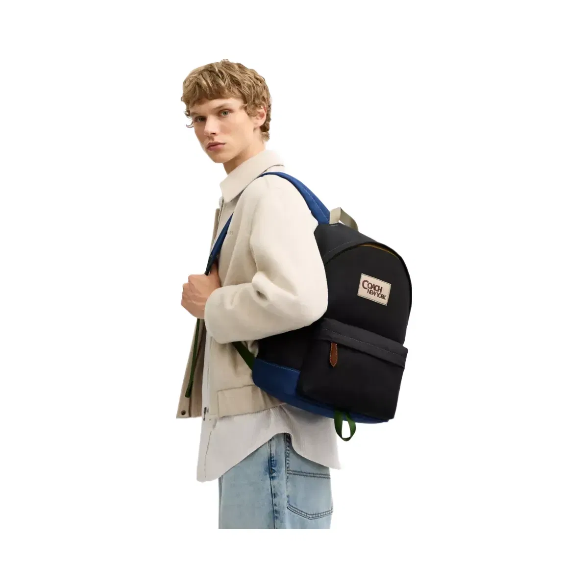 Coach Tyler Backpack Silver Black Multi