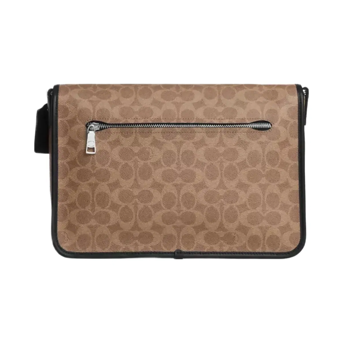 Coach Colby Messenger Bag 32 In Signature Canvas in Silver Tan Black
