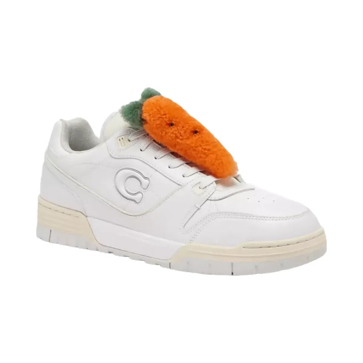 Coach Carroty Shoe Charm In Shearling Carrot