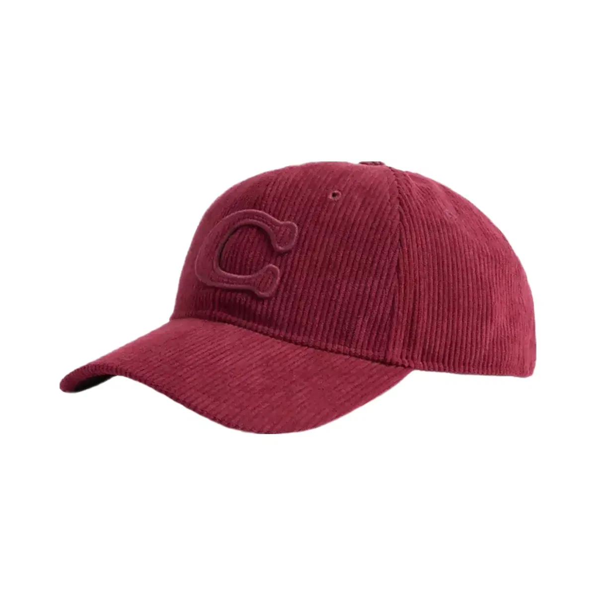 Coach Signature Patch Baseball Hat in Dark Wine