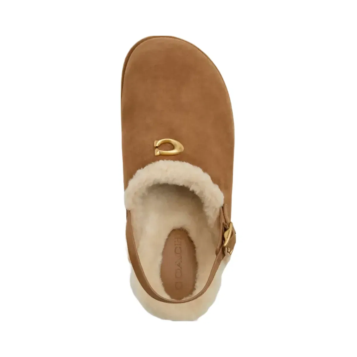 Coach Sculpted C Platform Clog in Coconut Natural