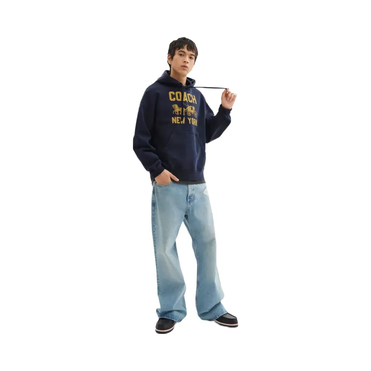 Coach Horse And Carriage Hoodie in Navy Blue