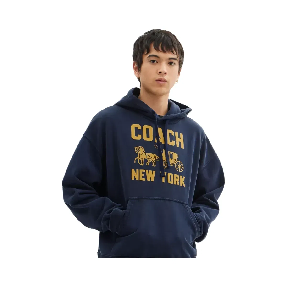 Coach Horse And Carriage Hoodie in Navy Blue