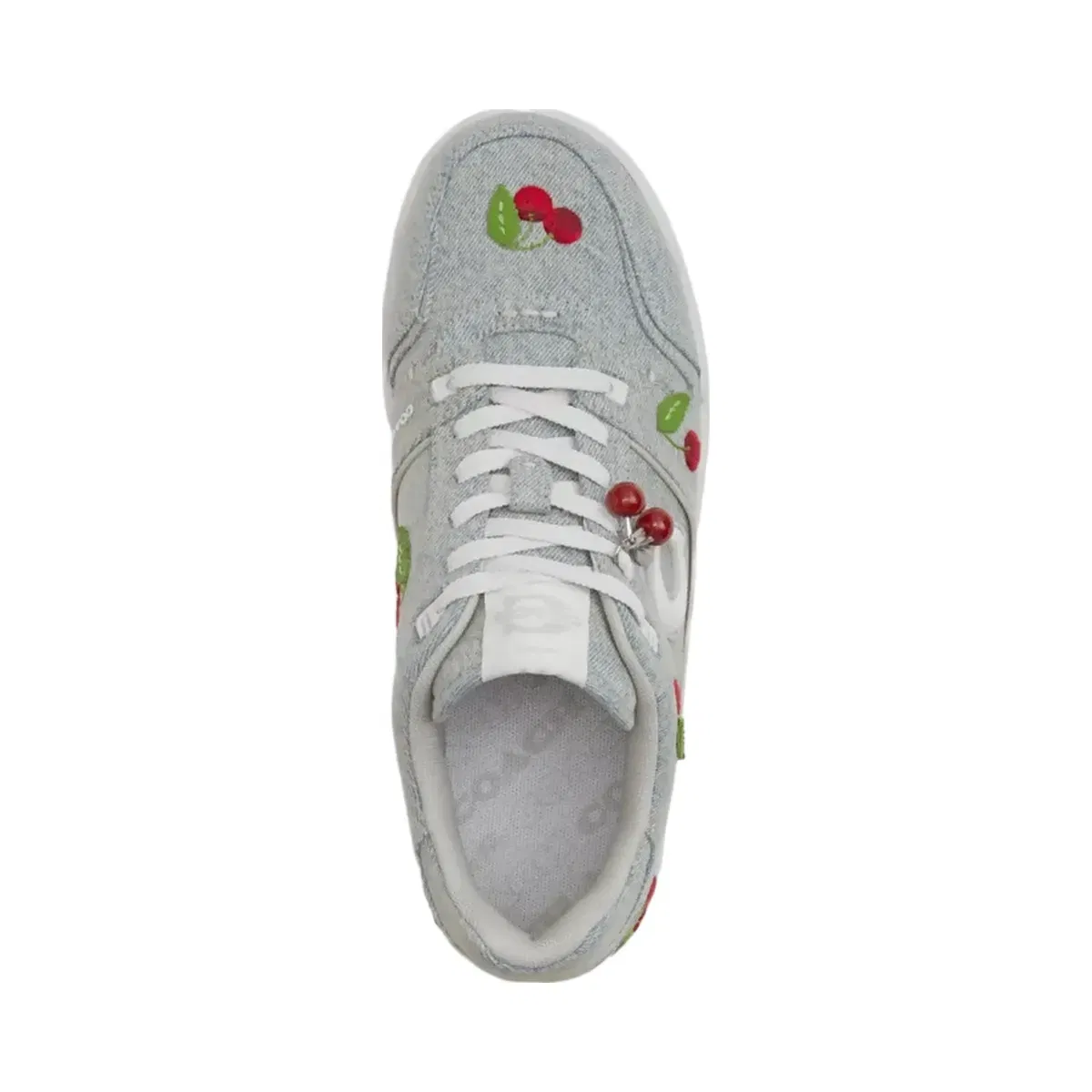 Coach Soho Sneaker With Cherries in Denim Optic White