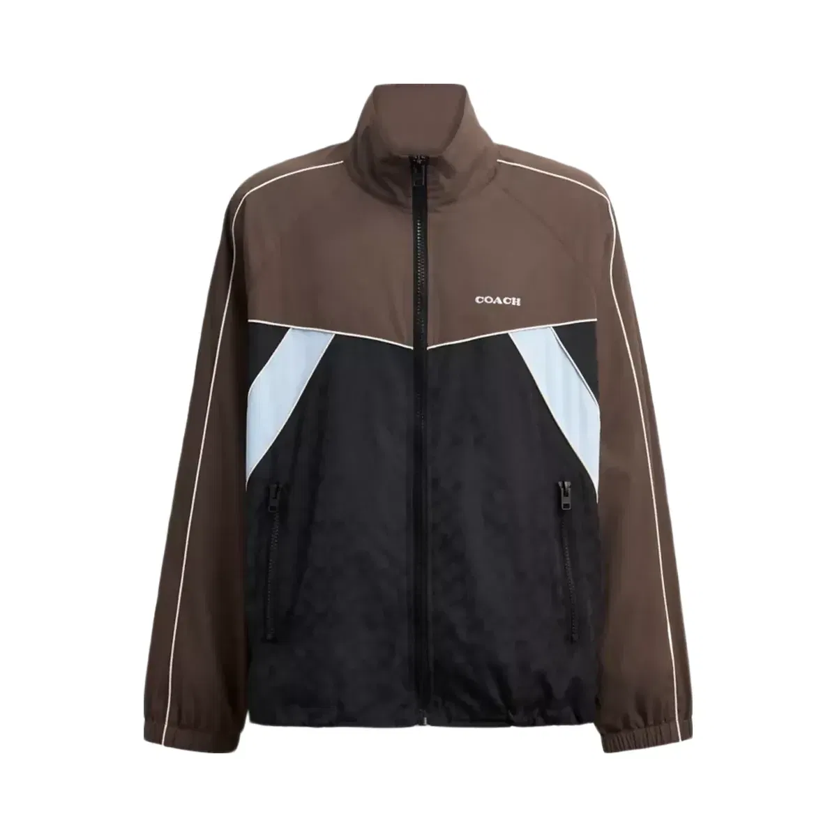 Coach Track Jacket In Recycled Polyester in Brown Multi