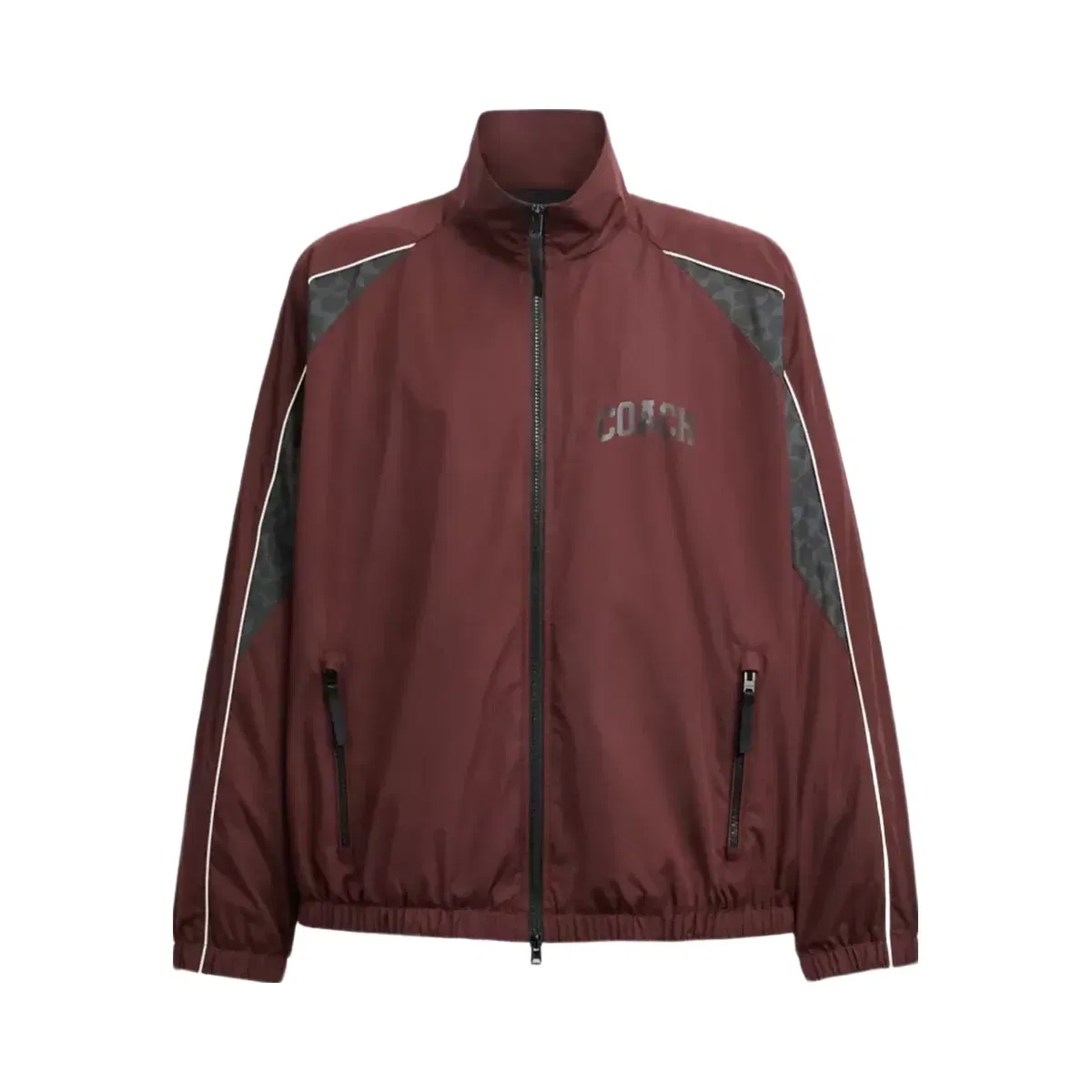 Coach Track Jacket in Burgundy