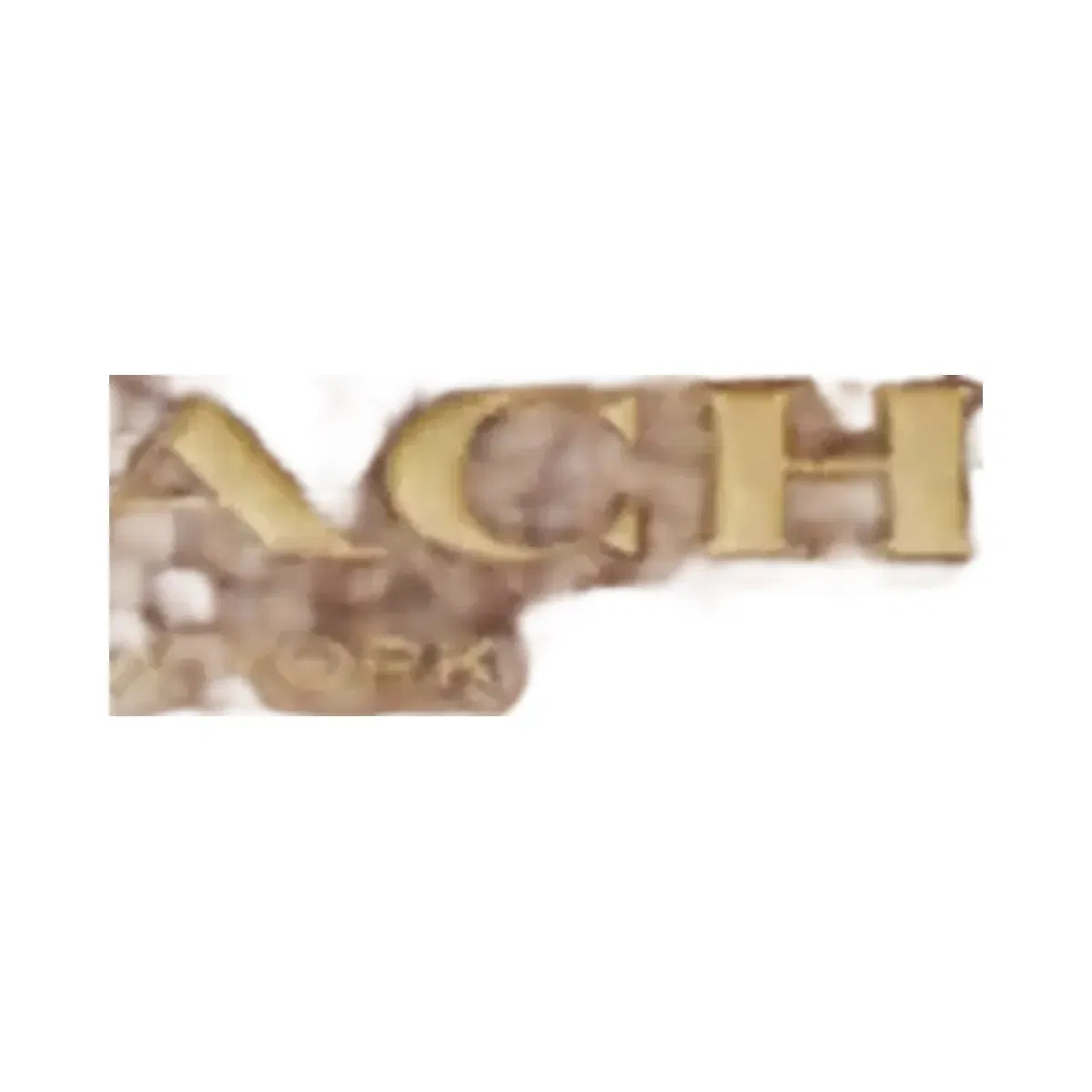 Coach Id Lanyard In Signaure Canvas in Gold Tan Brown