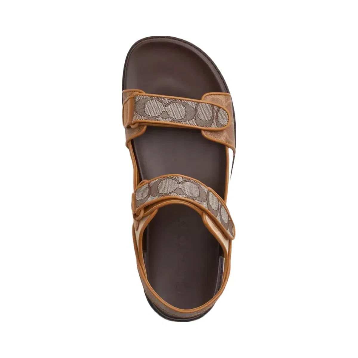 Coach Double Strap Sandal In Signature in Multi