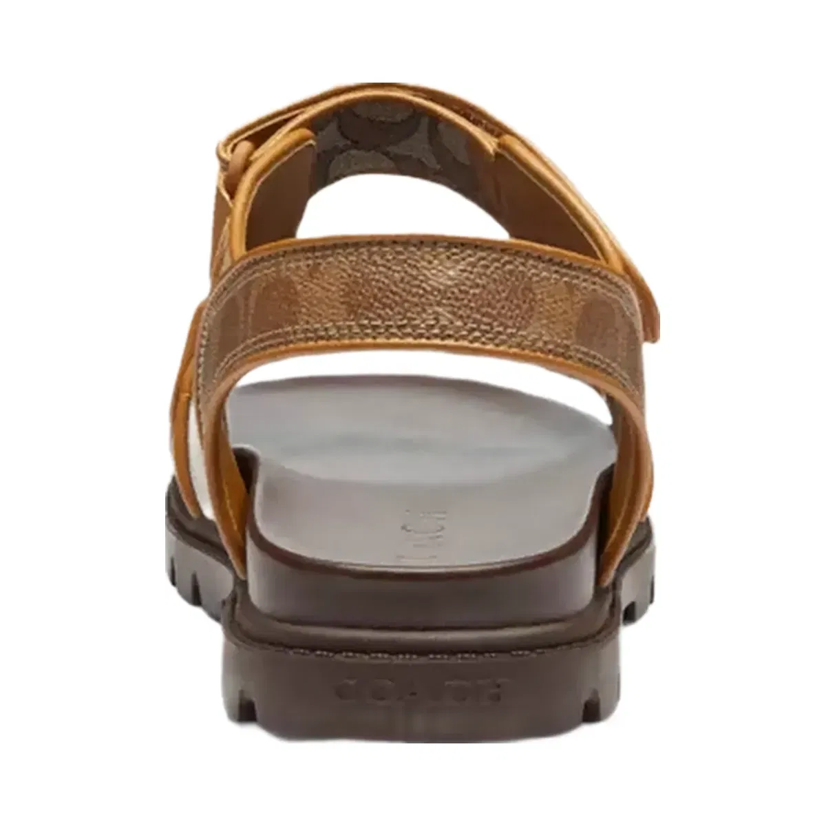 Coach Double Strap Sandal In Signature in Multi