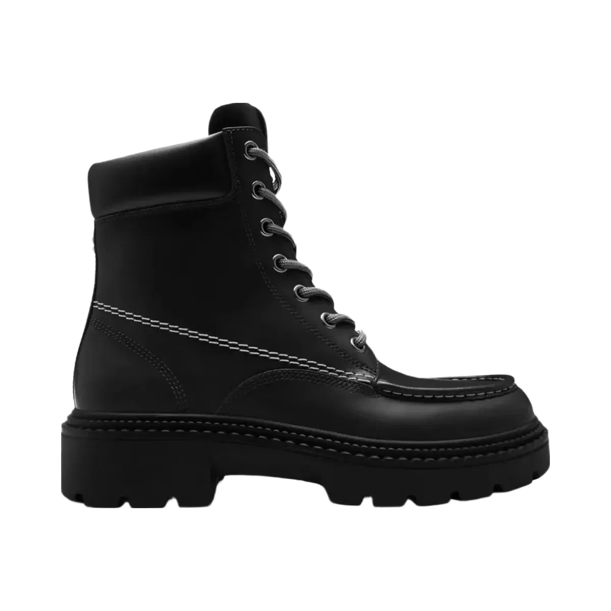 Coach Lug Sole Boot in Black