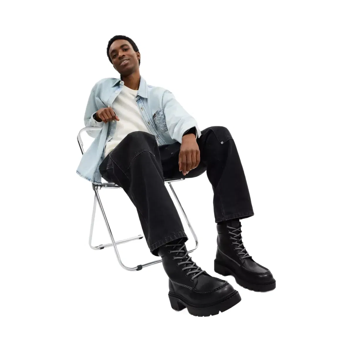 Coach Lug Sole Boot in Black