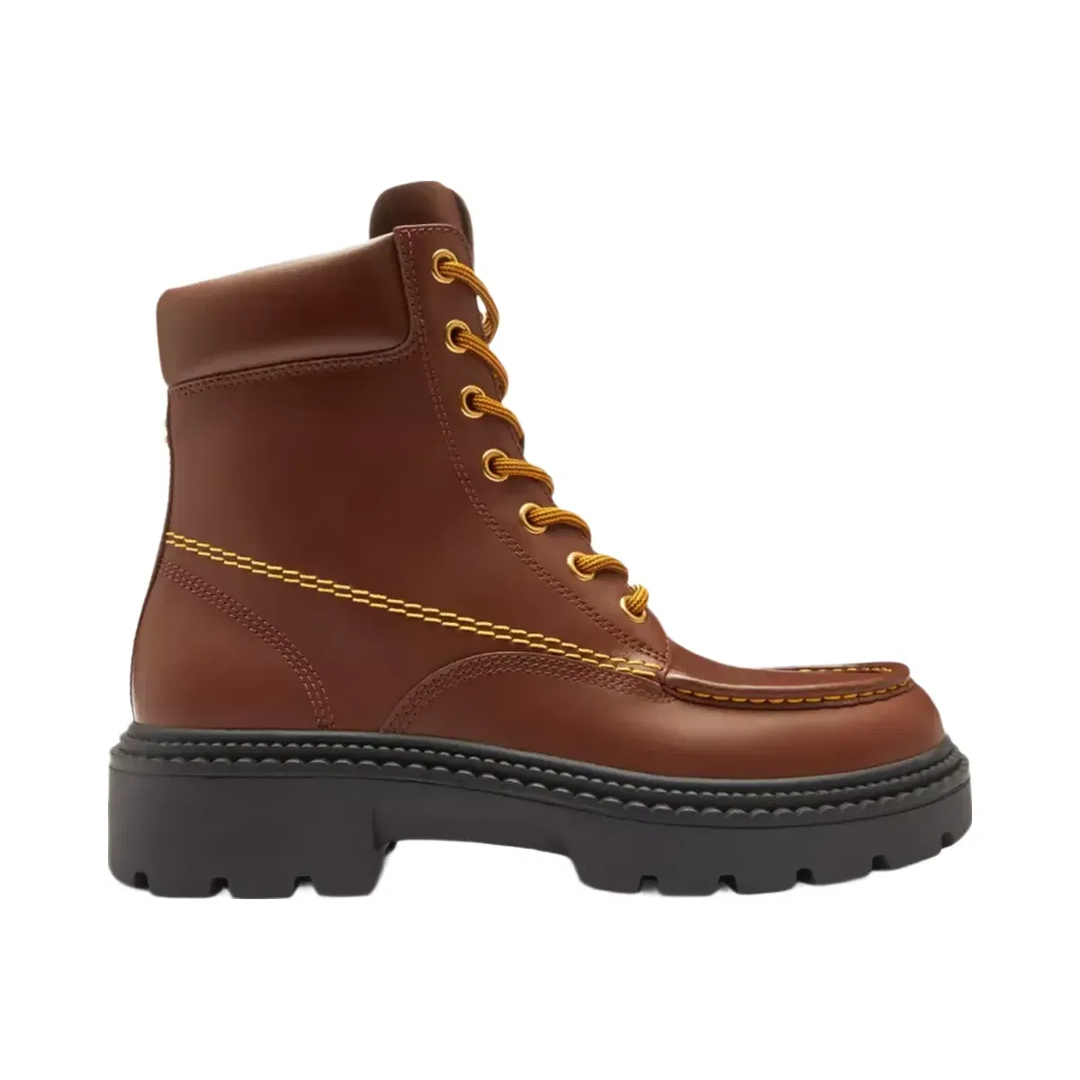 Coach Lug Sole Boot in Vintage Brown