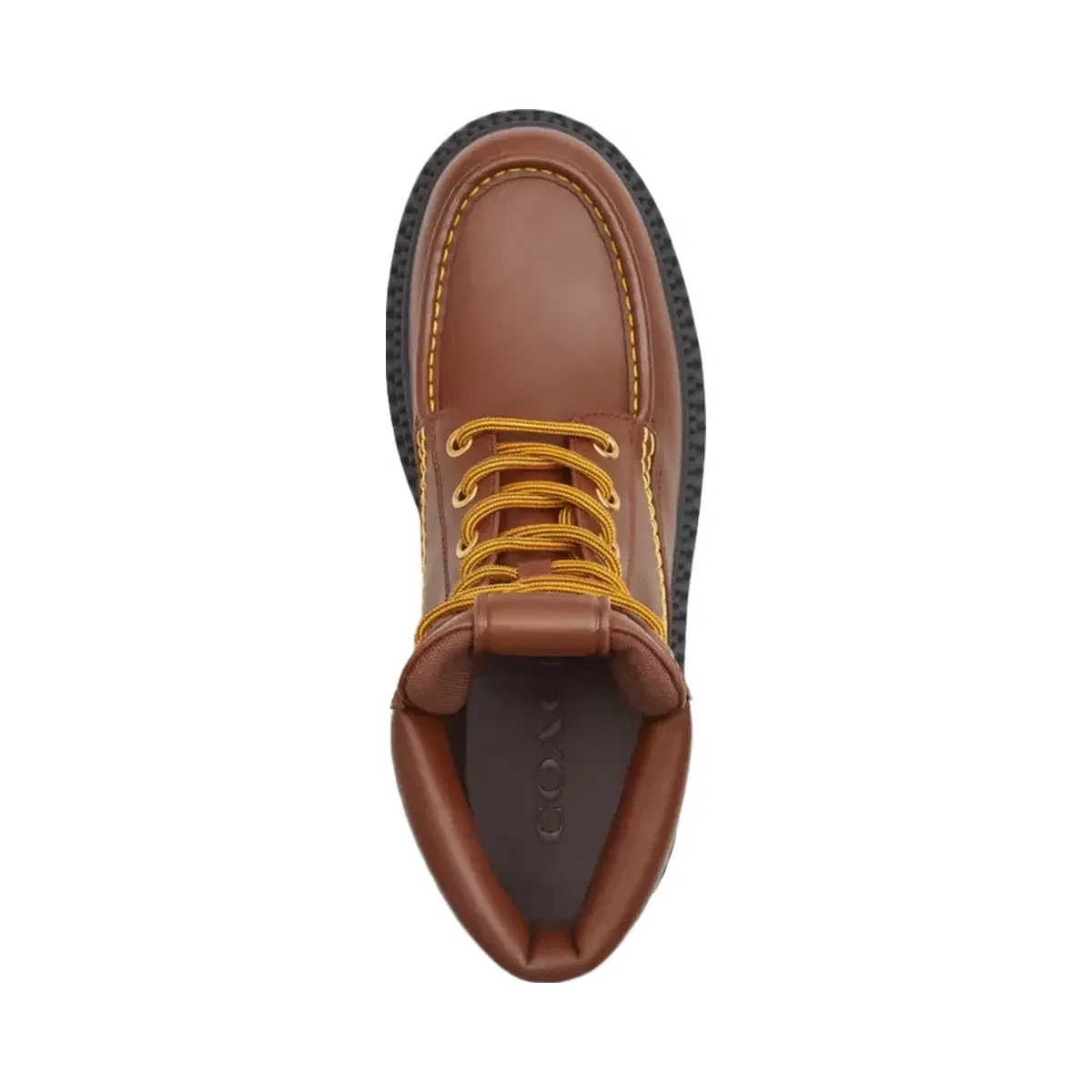 Coach Lug Sole Boot in Vintage Brown