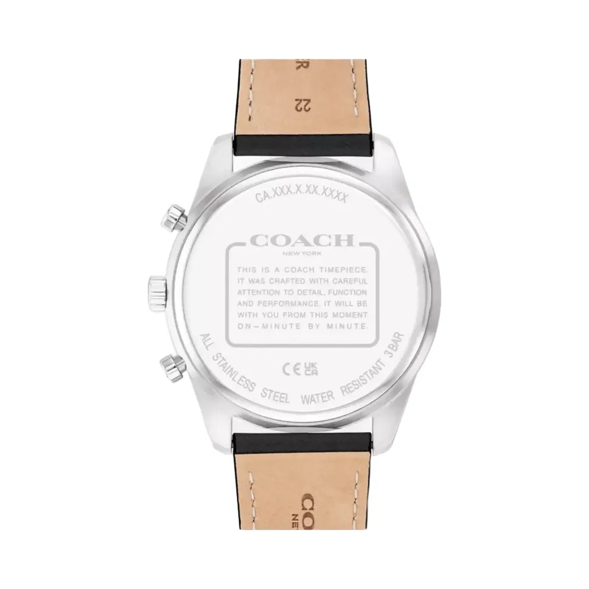 Coach Cole Watch, 44 Mm in Black