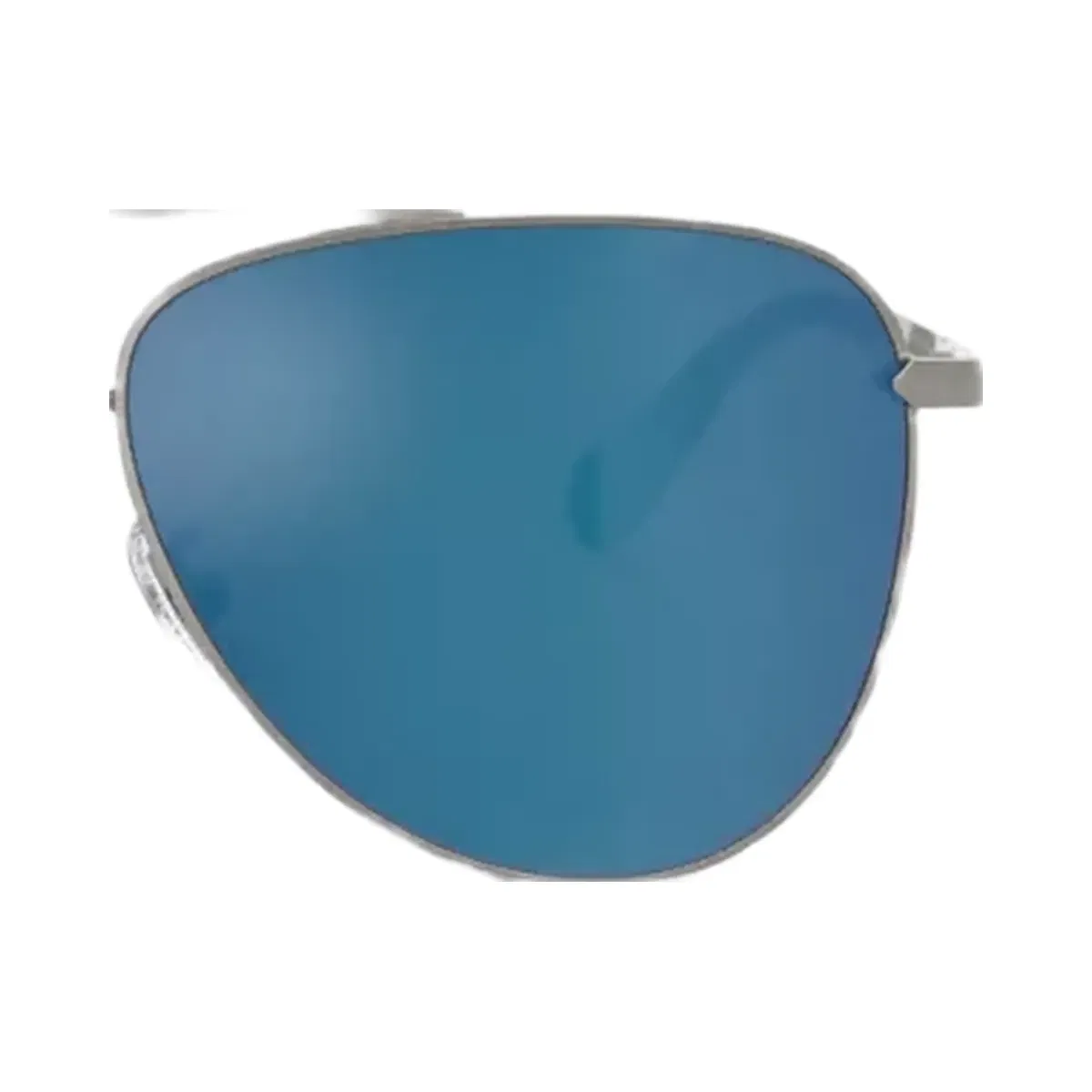 Coach C Hardware Metal Pilot Sunglasses in Silver Blue