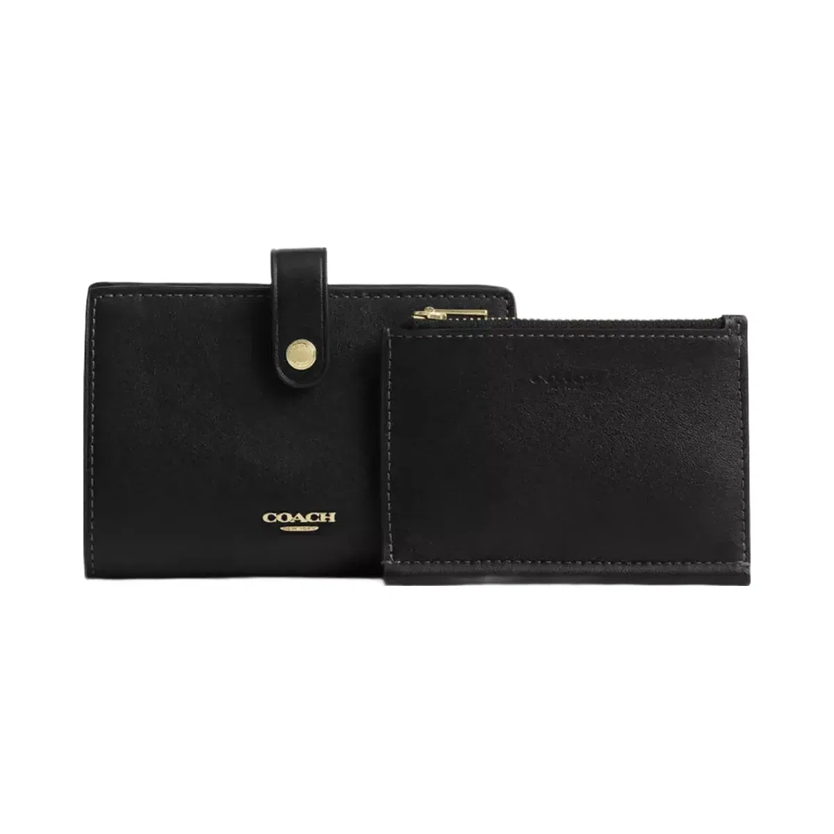 Coach 2-In-1 Wallet in Gold Black