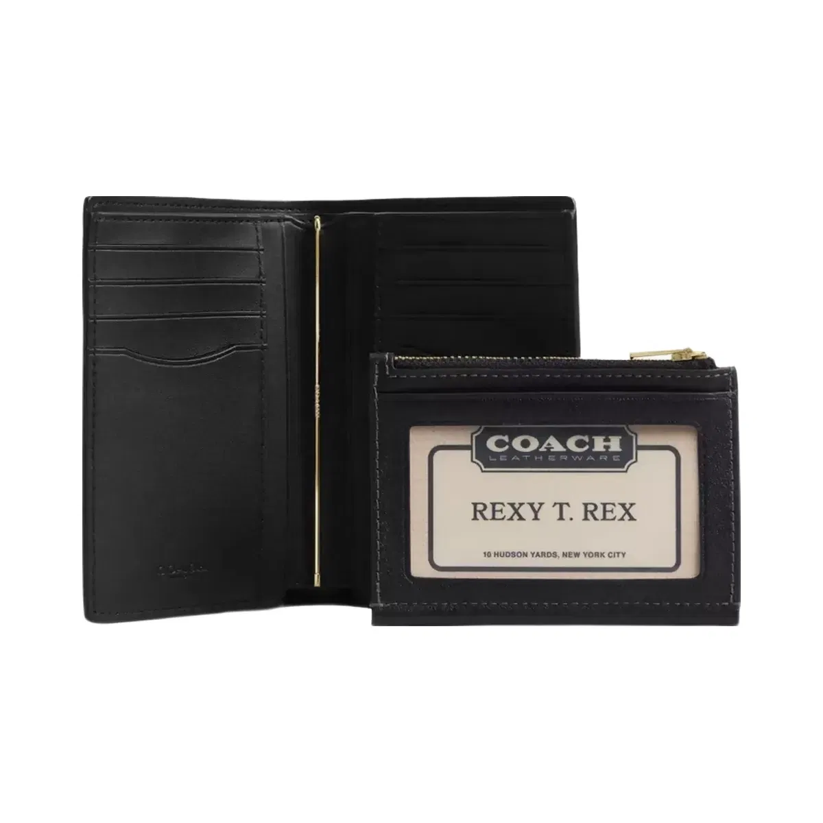 Coach 2-In-1 Wallet in Gold Black
