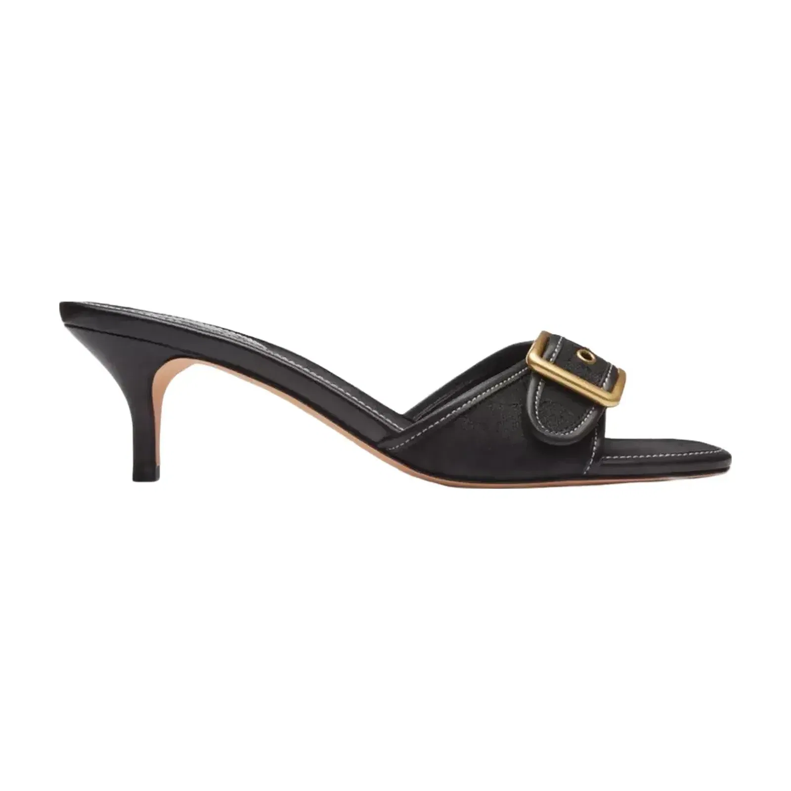 Coach Margot Sandal In Signature Jacquard in Black