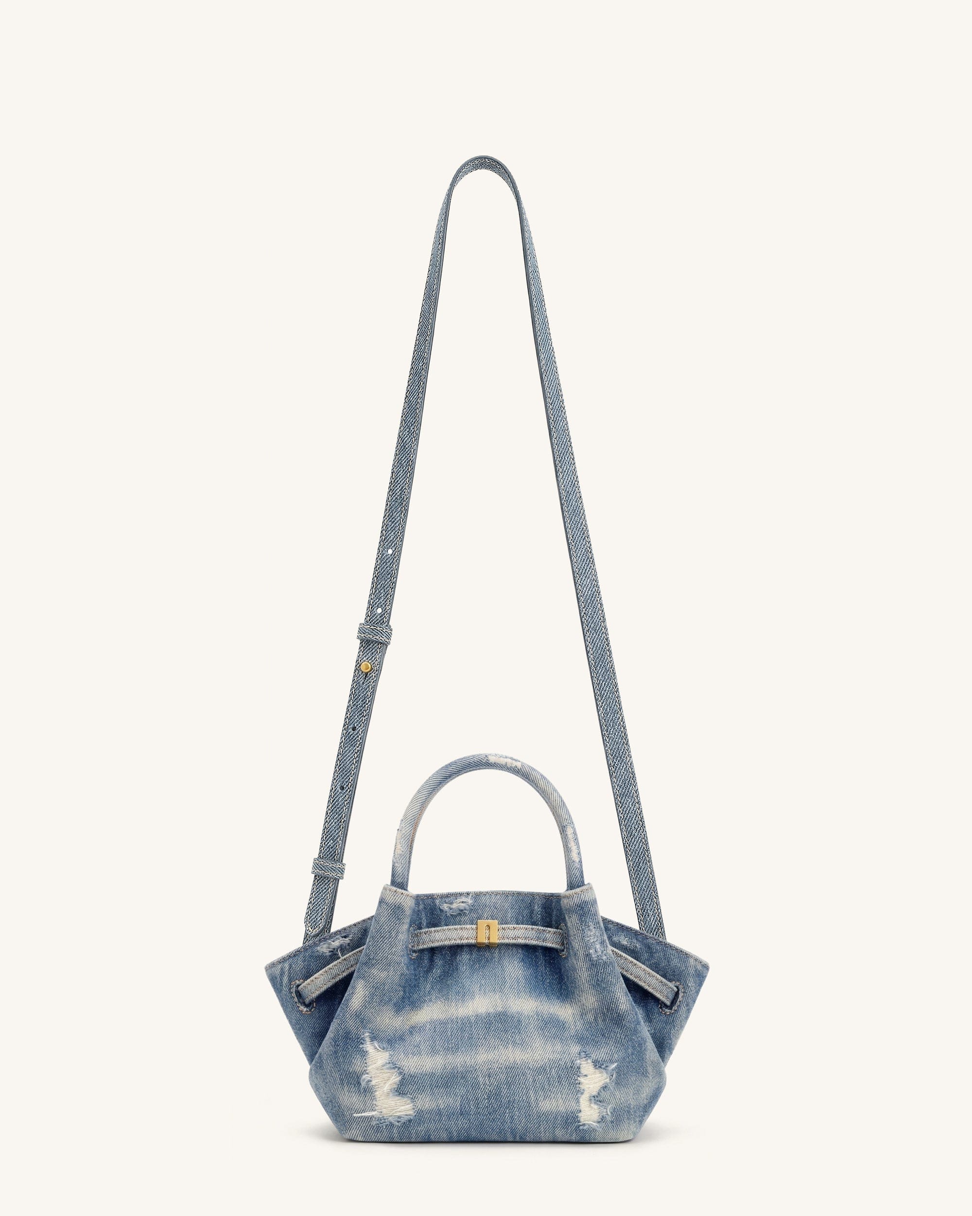 JW PEI Hana Mini Denim Tote Bag Blue