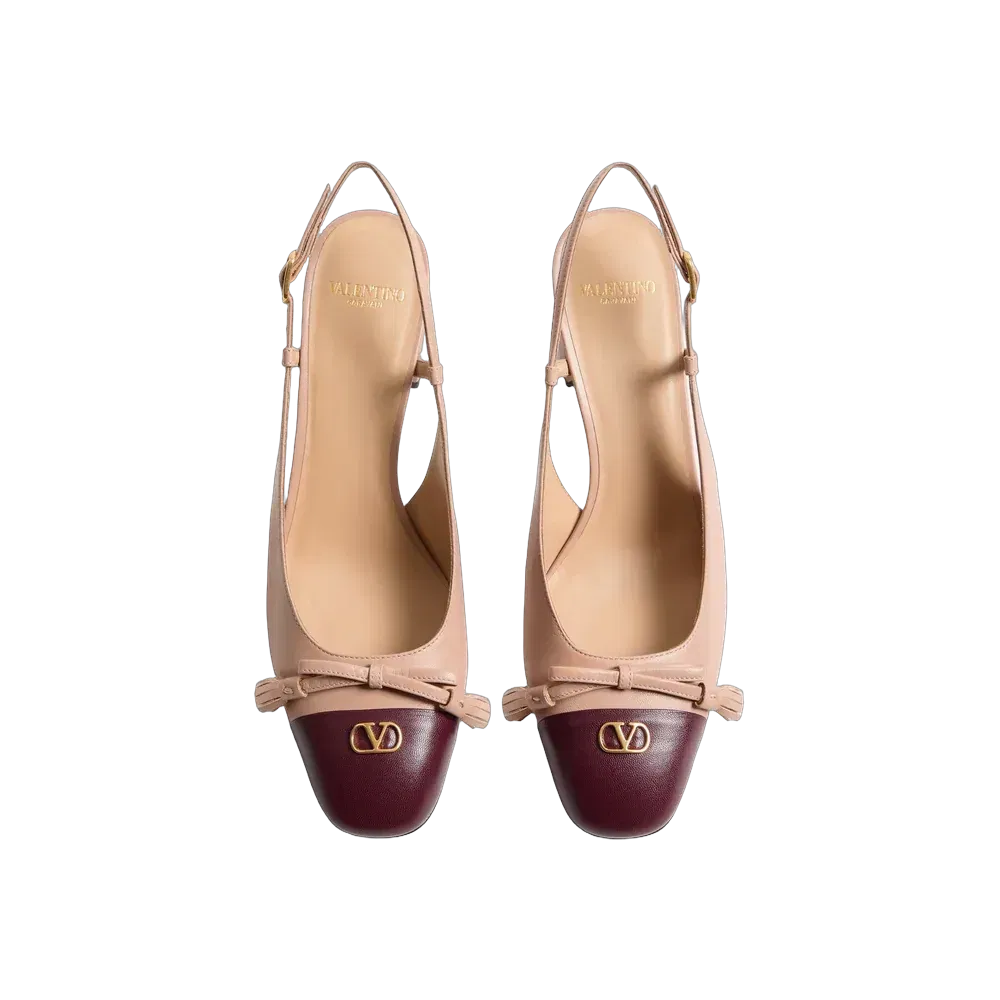 Valentino Valet Du Roi Kid Slingback Pump 60mm Butter
