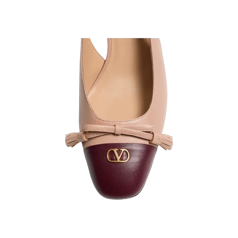 Valentino Valet Du Roi Kid Slingback Pump 60mm Butter