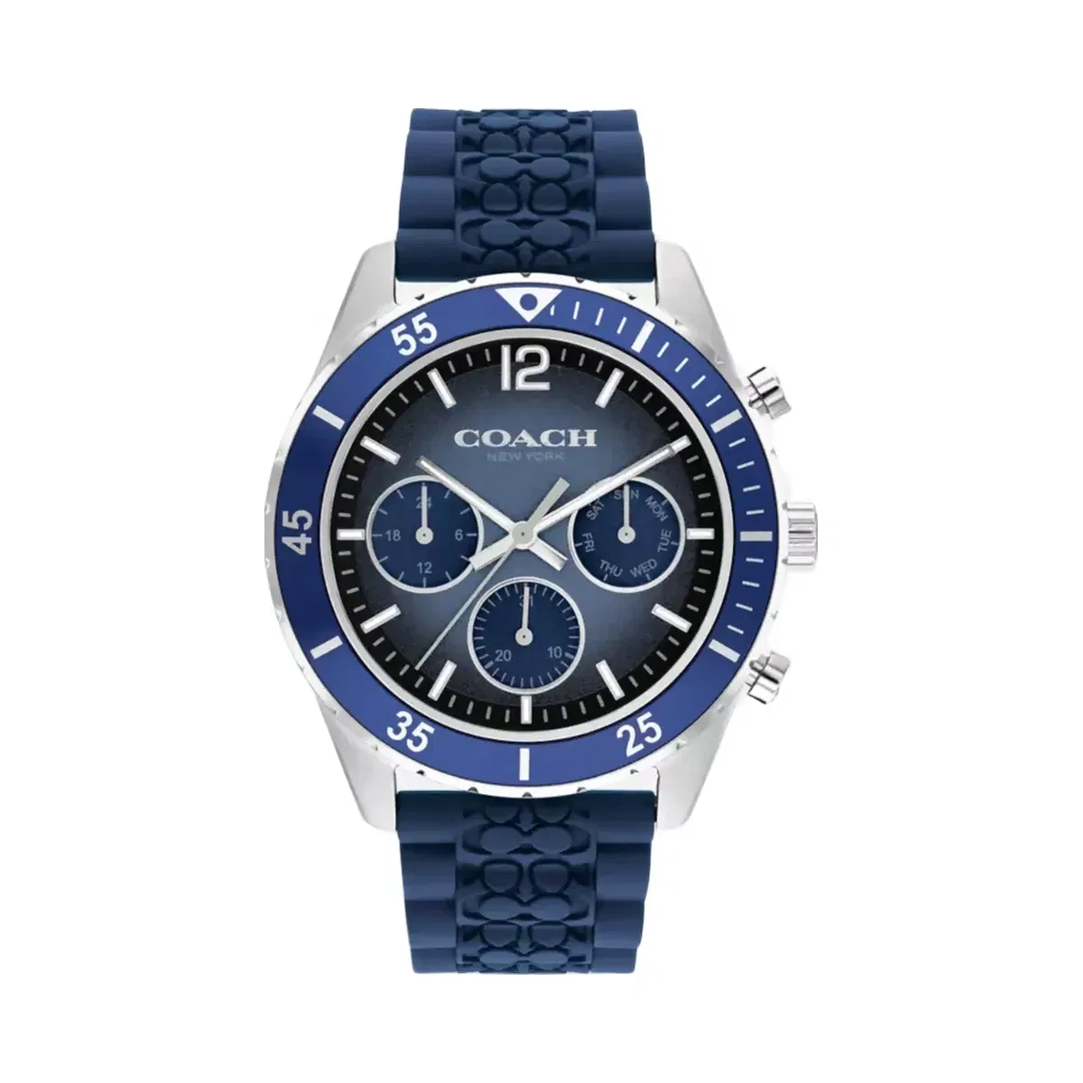Coach Cole Watch, 44 Mm in Navy Blue