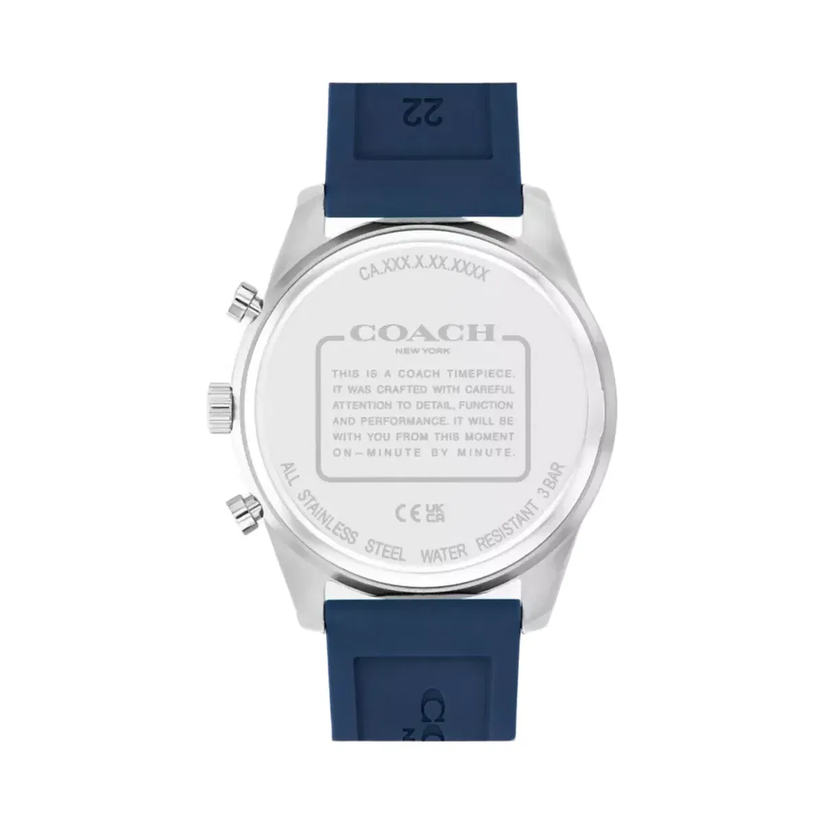 Coach Cole Watch, 44 Mm in Navy Blue