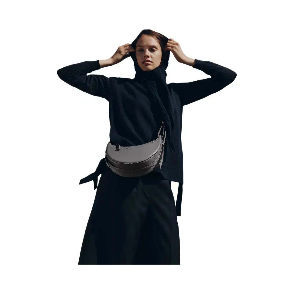 Polène Numéro Dix Smooth Leather Bag Stone