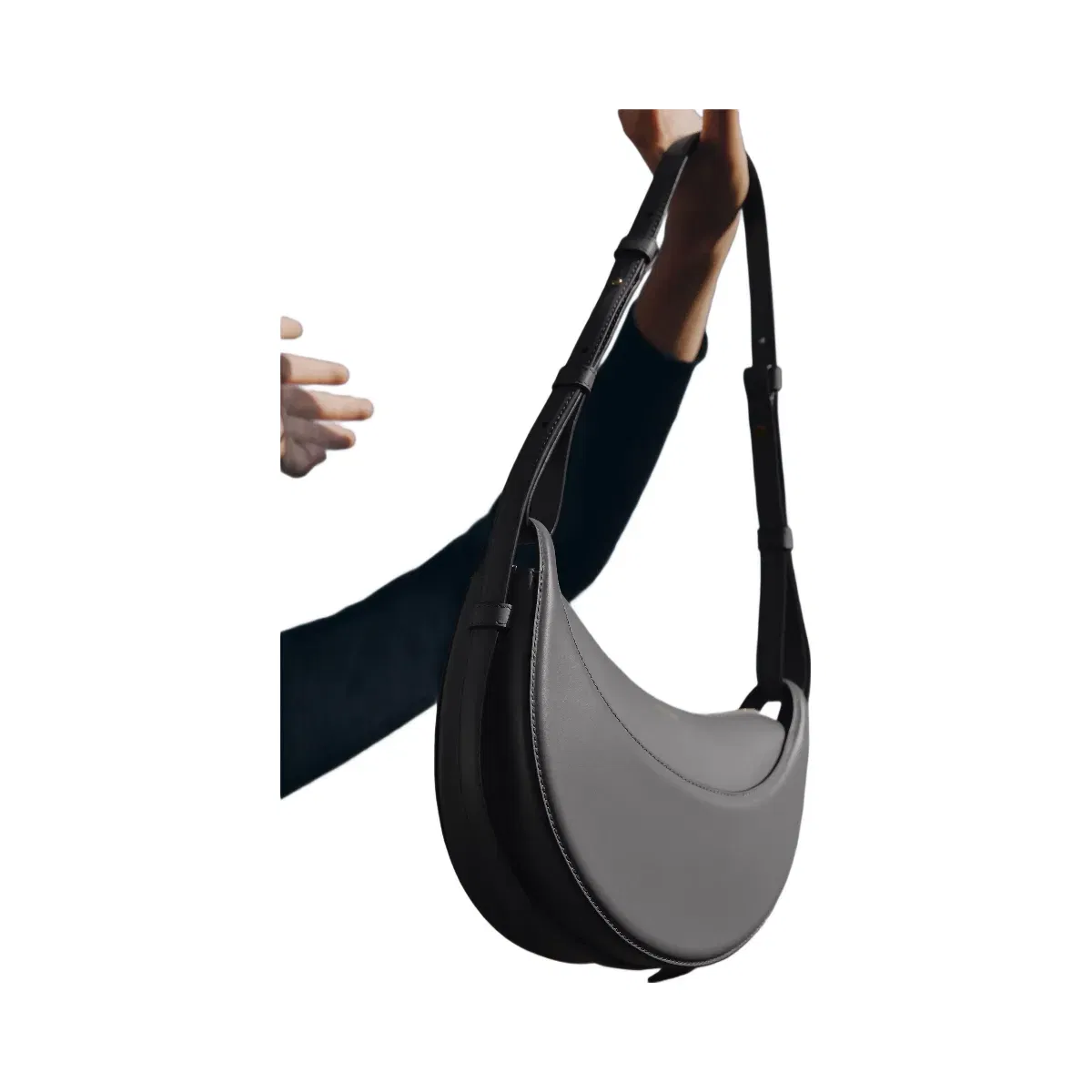 Polène Numéro Dix Smooth Leather Bag Stone