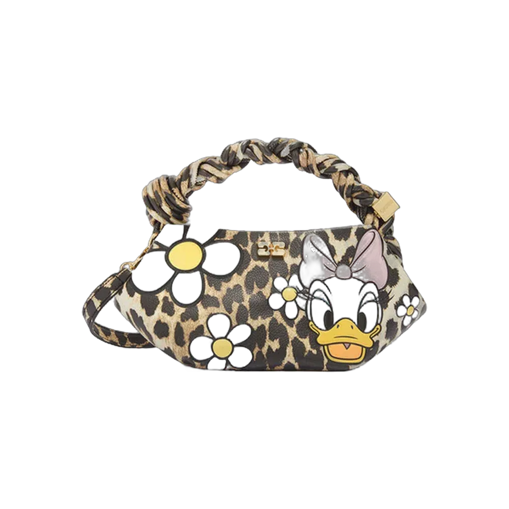 Ganni Daisy Duck Leopard Mini Bou Bag