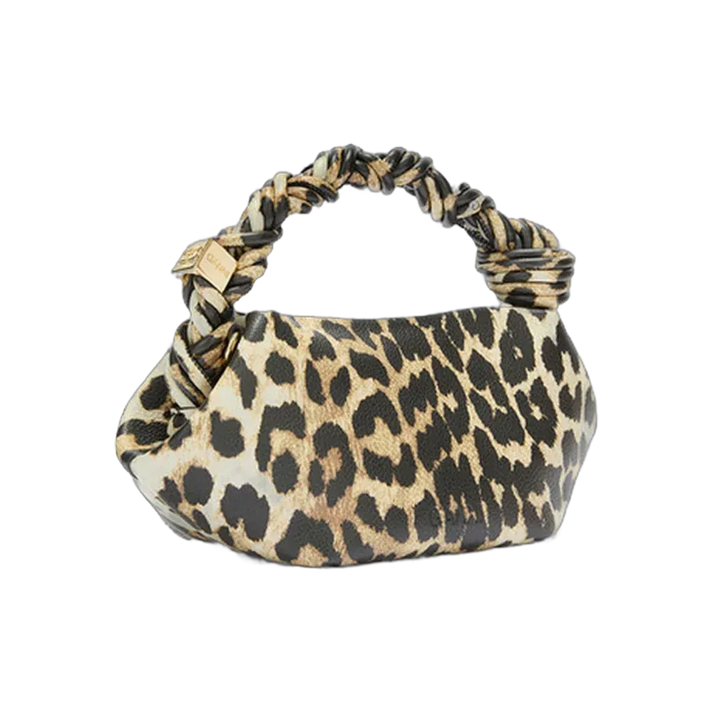 Ganni Daisy Duck Leopard Mini Bou Bag
