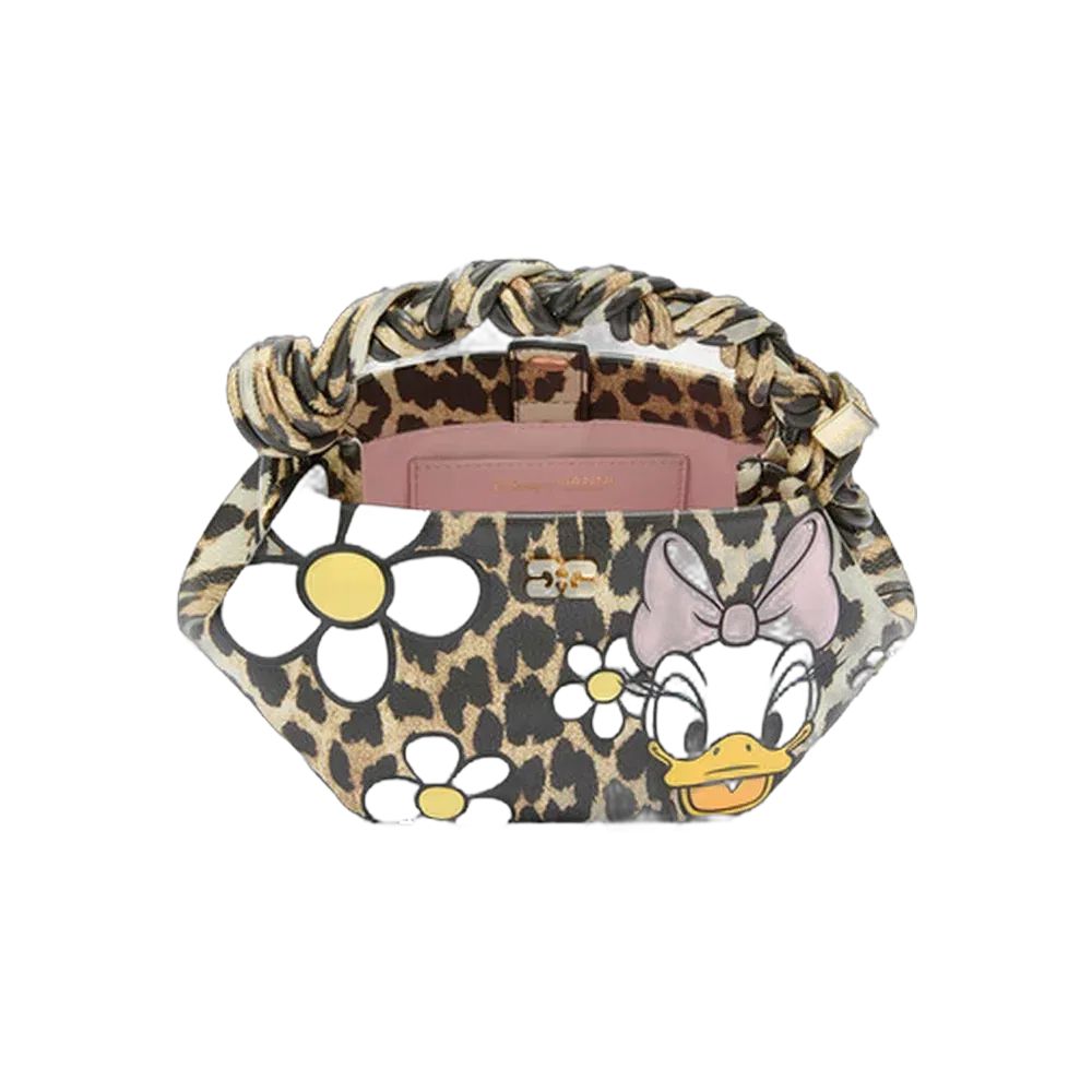 Ganni Daisy Duck Leopard Mini Bou Bag
