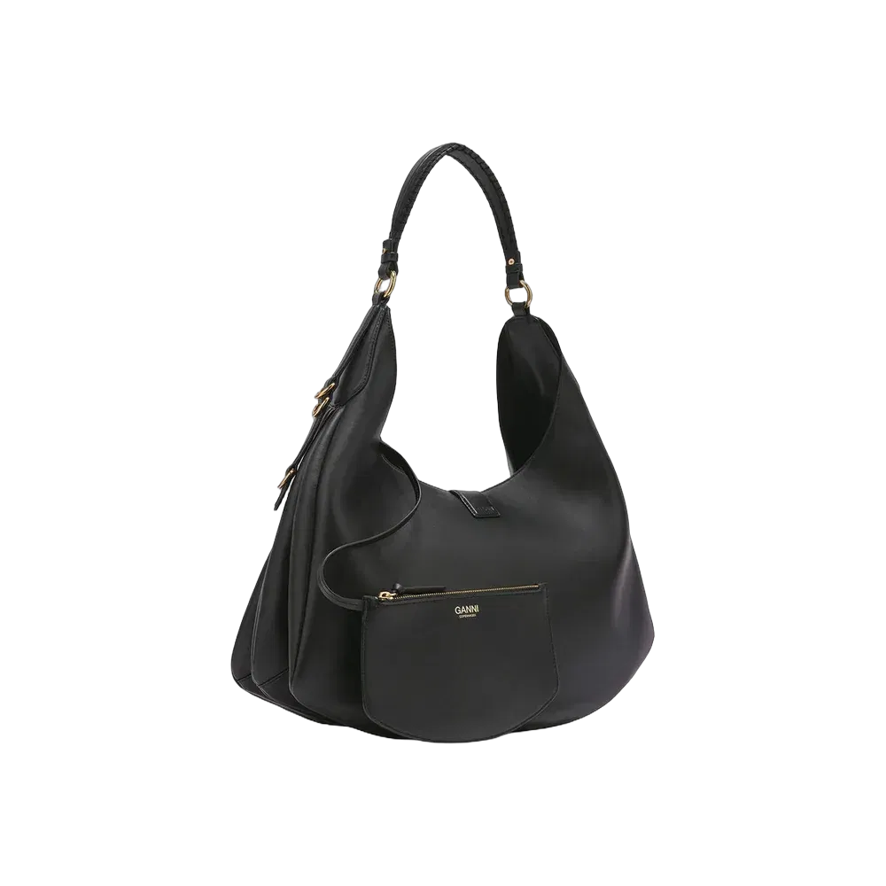 Ganni Black Large Kat Bag