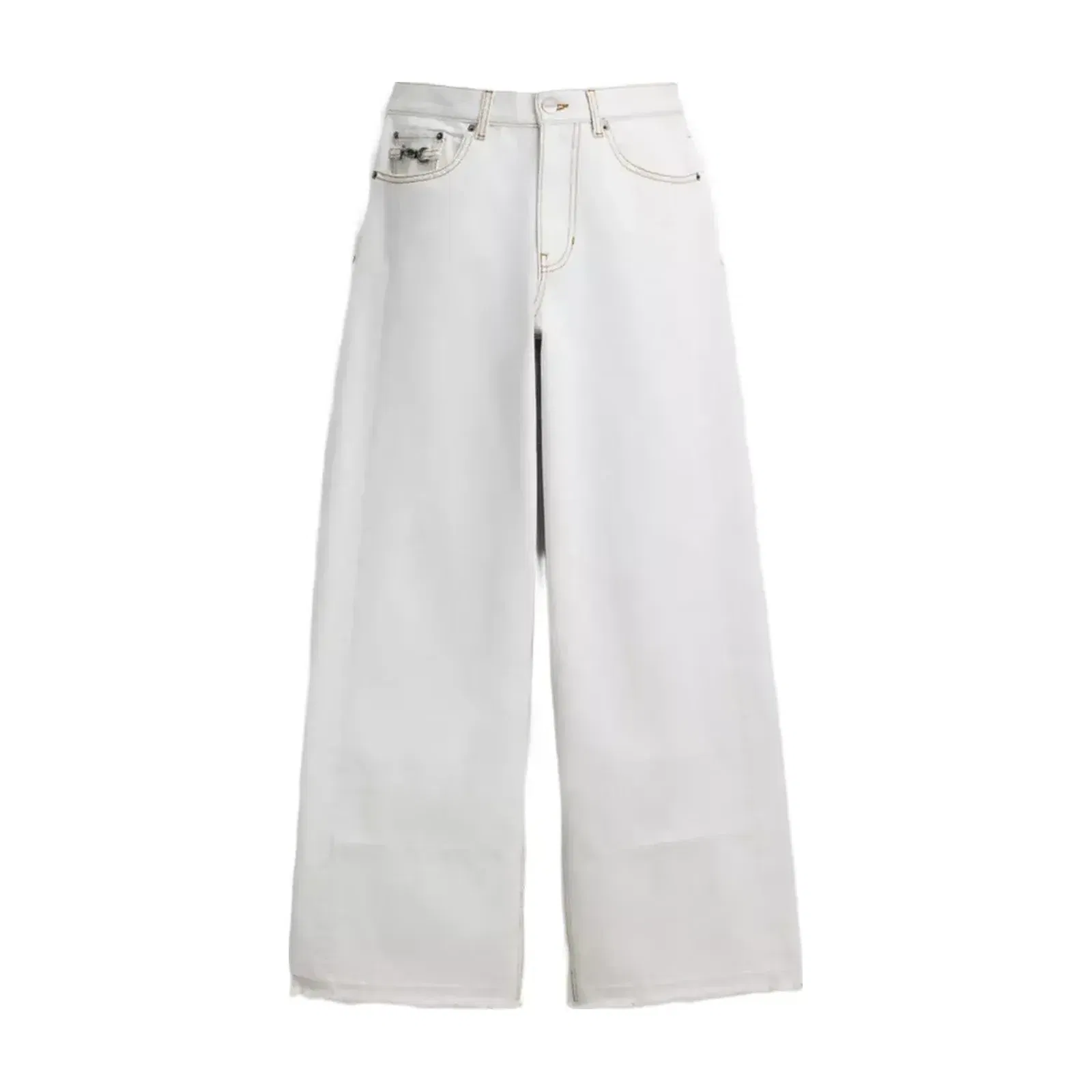 Coach Denim Workwear Pants In Organic Cotton in White