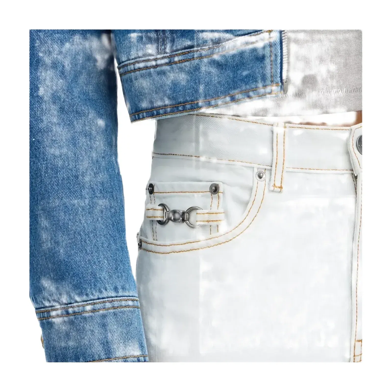 Coach Denim Workwear Pants In Organic Cotton in White
